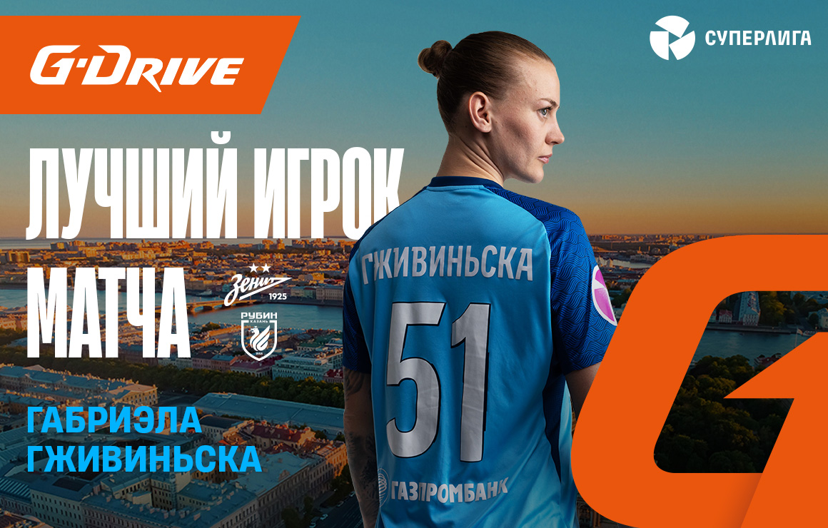 Габриэла Гживиньска — «G-Drive. Лучший игрок» матча «Зенит» — «Рубин»