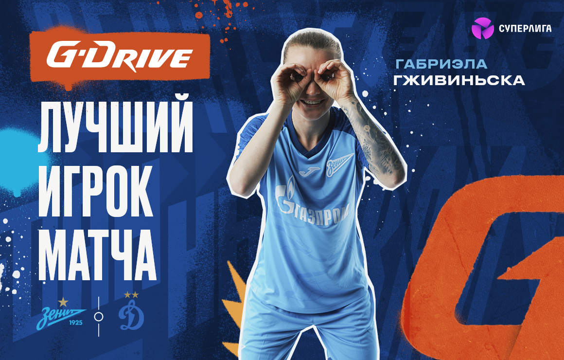 Габриэла Гживиньска — «G-Drive. Лучший игрок» матча «Зенит» — «Динамо»