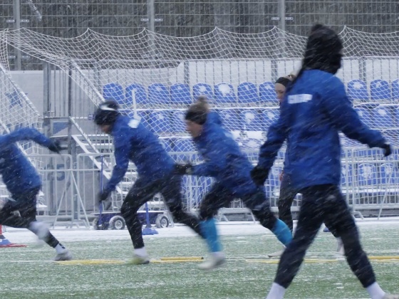 «Зенит-ТВ»: тренировка женской команды перед матчем с «Локомотивом»