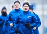 Фоторепортаж: тренировка женской команды перед матчем с «Рубином»