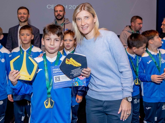 Сине-бело-голубые поздравили детские и юниорские команды из Петербурга 